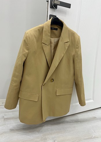 LC Waikiki Camel Kadın Keten Blazer Ceket