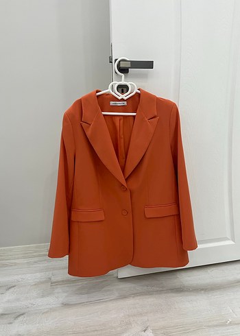 Düğmeli Regular Fit Kadın Bej Blazer Ceket