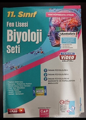 Çap yayınları 11. Sınıf Biyoloji Seti