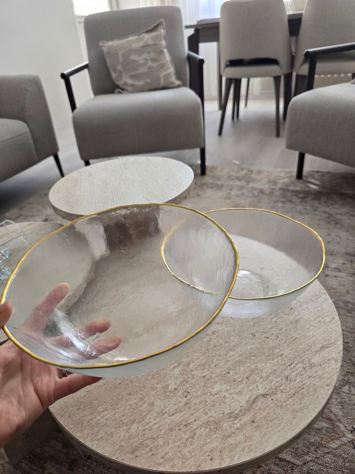 Altın Kenarlı gold Cam Tabak Seti - Görsel 4