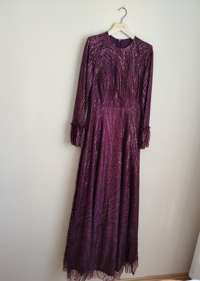 Abiye  tesettür elbise - Görsel 2