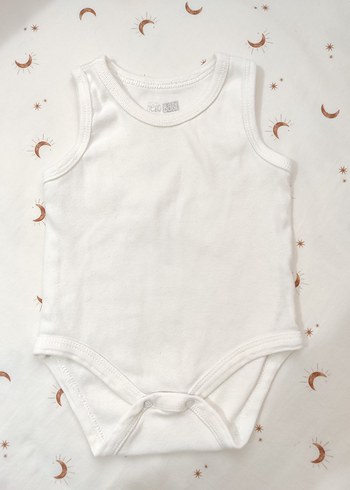 Bebek Erkek Kolsuz Beyaz Body - Görsel 4