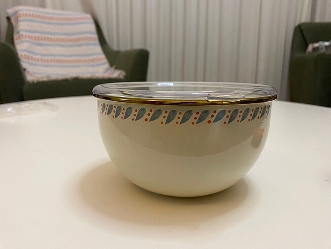 Beden 16 cm ? emaye saklama kabı