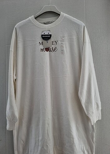 l Beden beyaz Renk Kadın Sweatshirt