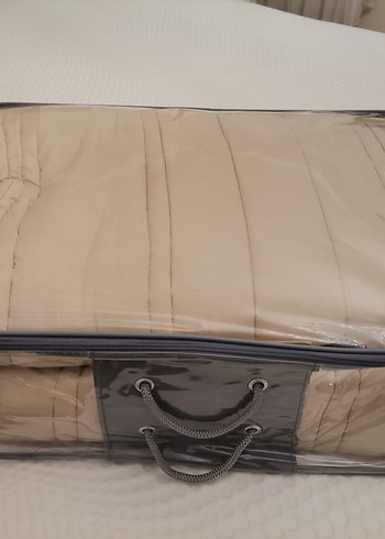 Kahverengi İşlemeli Parlak Yatak Örtüsü - Görsel 3