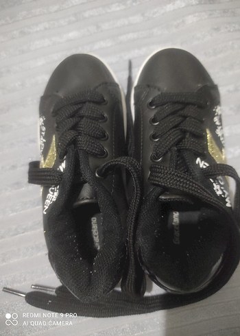 kız Çocuk Siyah Yılan Desenli Spor Ayakkabı - Görsel 3