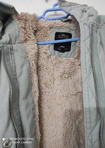 Gri Kapüşonlu Kadın Keten Ceket - Görsel 2