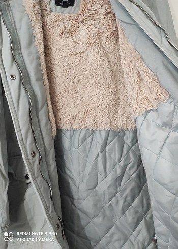 Gri Kapüşonlu Kadın Keten Ceket - Görsel 4