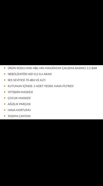 Nimo kompresörlü mini nebülizatör - Görsel 3