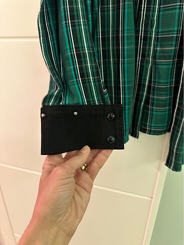 Adl cengiz abazoğlu ekose yeşil gömlek - Görsel 3