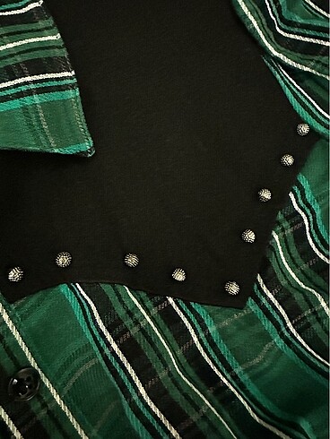 Adl cengiz abazoğlu ekose yeşil gömlek - Görsel 4