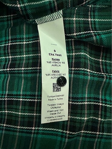 Adl cengiz abazoğlu ekose yeşil gömlek - Görsel 6