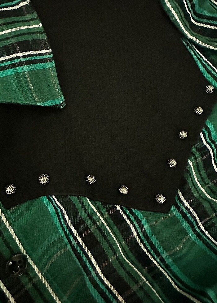 Adl cengiz abazoğlu ekose yeşil gömlek - Görsel 4