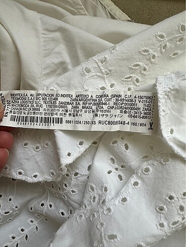 Zara beyaz crop fisto bluz - Görsel 4