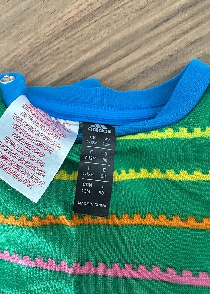 Adidas Lego yeşil bebek tulum - Görsel 4