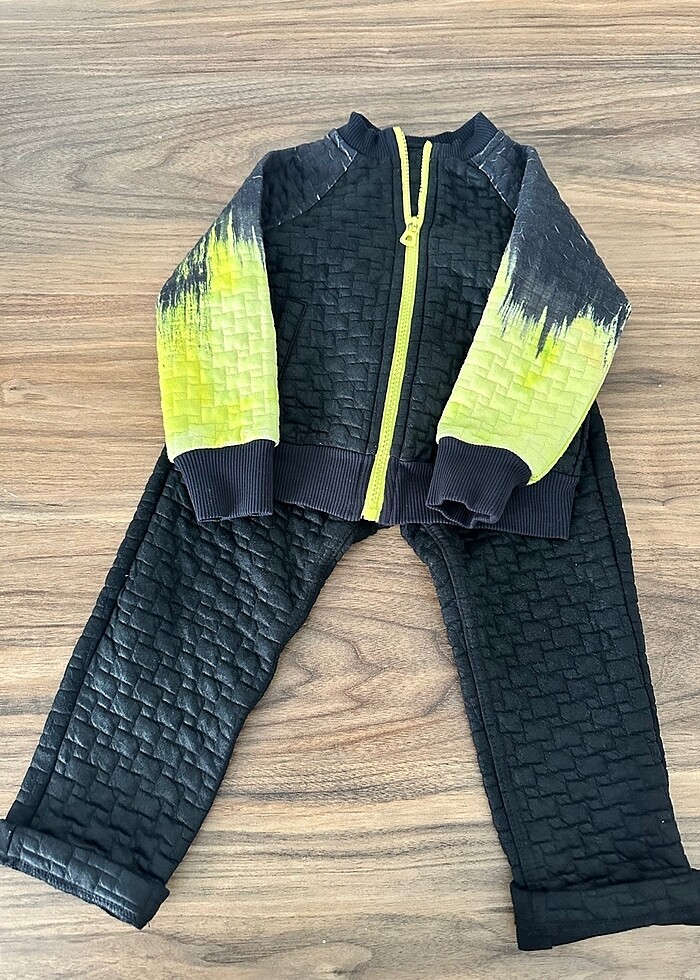 Panço kız çocuk kapitone ikili takım - Görsel 2