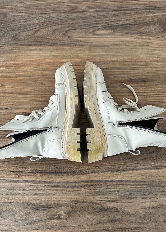 Elle krem rengi bot - Görsel 4