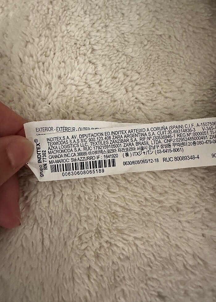 Zara içi kürklü ekose gömlek ceket - Görsel 5