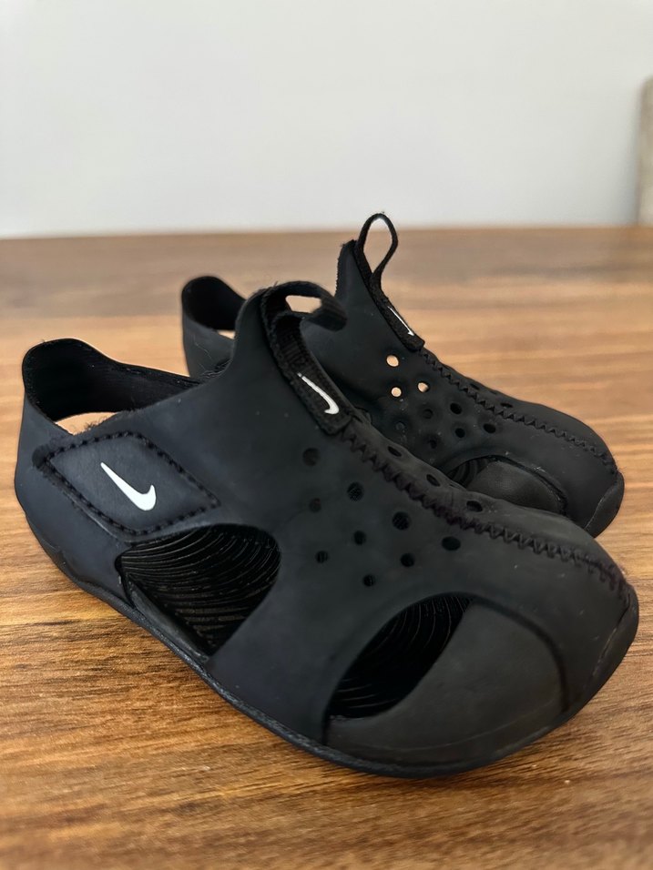 Nike Erkek Bebek Siyah Bantlı Sandalet Sunray Protect 2 - Görsel 2