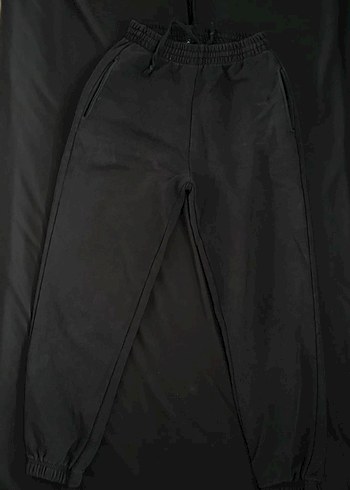 Kadın Siyah Rahat Kesim Eşofman Altı - Görsel 2