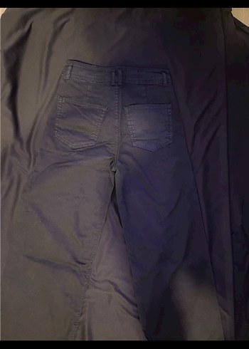 Lacivert Midi Kadın Denim Pantolon - Görsel 2