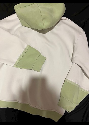 Pastel Renkli Kapüşonlu Sweatshirt - Görsel 2