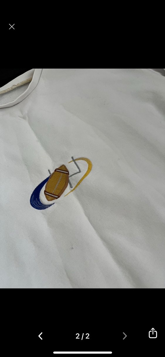 Beyaz Oversize Kadın Sweatshirt - Görsel 2