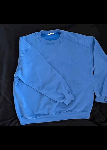 Kadın Mavi Basic Sweatshirt - Görsel 2
