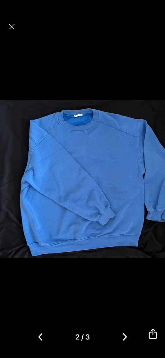 Kadın Mavi Basic Sweatshirt - Görsel 2