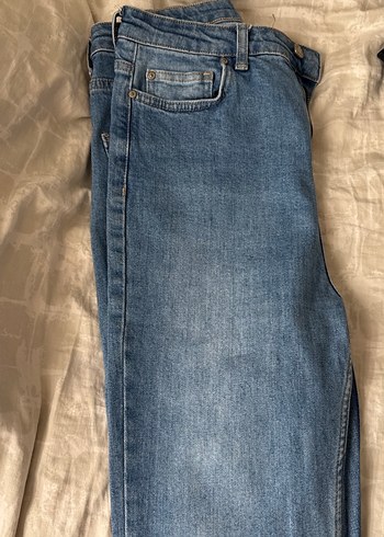 Kadın Mavi Denim Midi Boy Jean