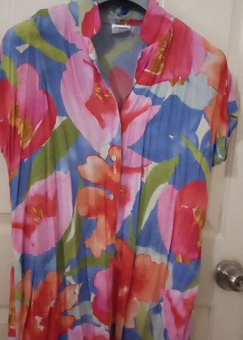 LC Waikiki LC Waikiki renkli uzun penye gomlek