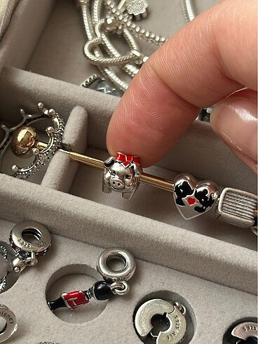 Pandora domuzcuk kumbara charm