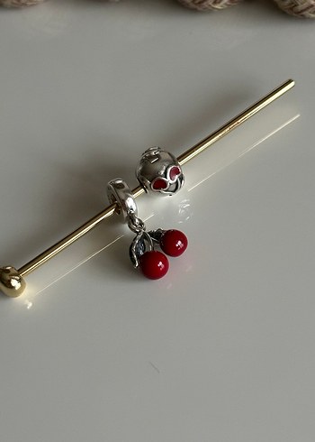 Pandora Kiraz Charm ve Klips - Görsel 3