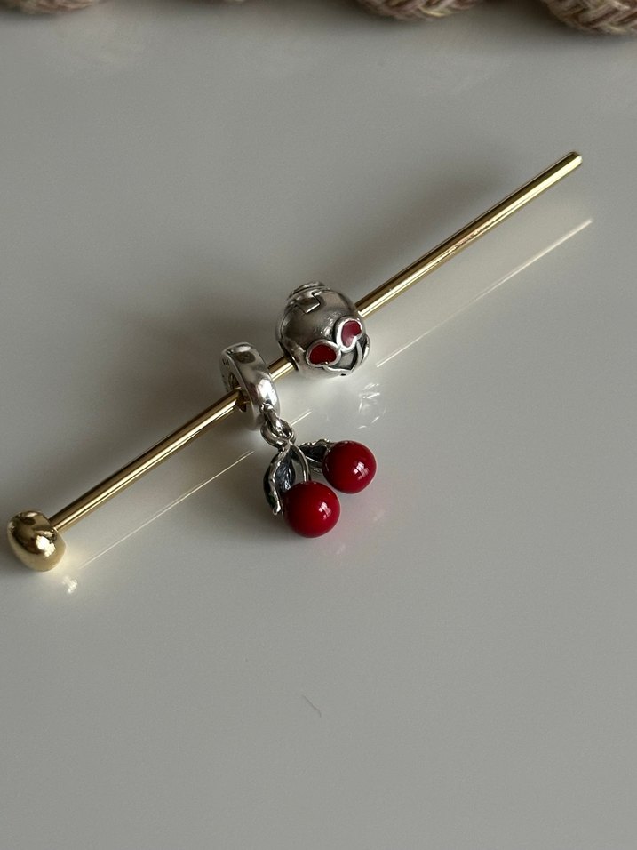 Pandora Kiraz Charm ve Klips - Görsel 3