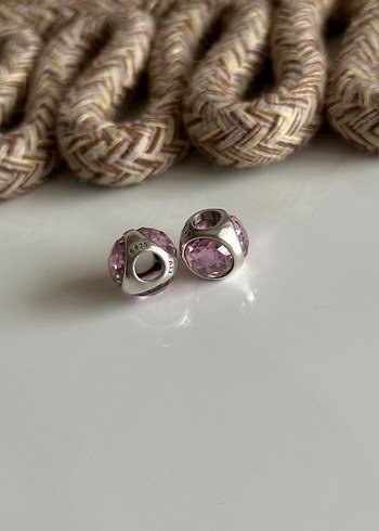 Pandora Pembe 3 Taşlı Charmlar - Görsel 2