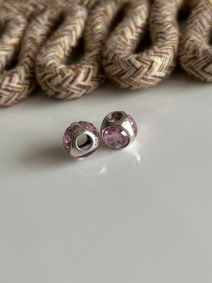 Pandora Pembe 3 Taşlı Charmlar - Görsel 2