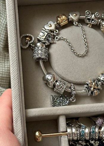 Pandora Two Tone Pierced Heart Charm - Görsel 7