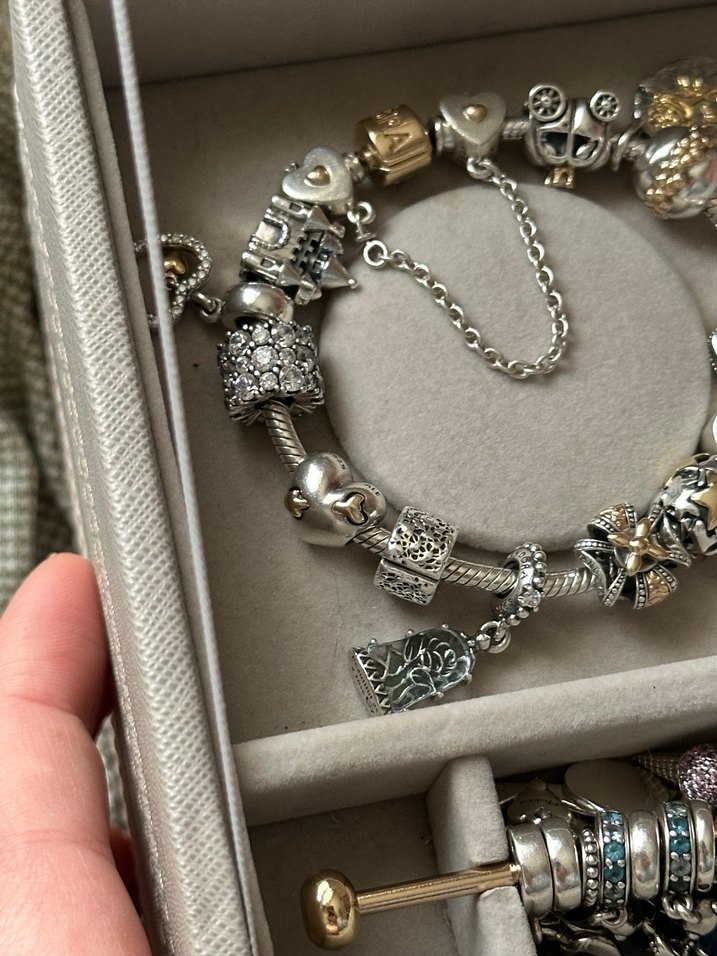 Pandora Two Tone Pierced Heart Charm - Görsel 4