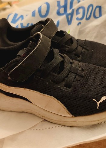Puma Puma Erkek Çocuk Siyah Spor Ayakkabı