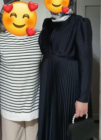 Bir kez giyildi çok güzel ve zarif bir abiye 