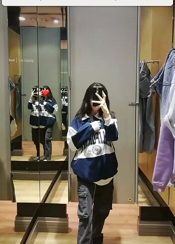 oversize sweatshirt - Görsel 2