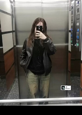 bershka deri ceket - Görsel 5