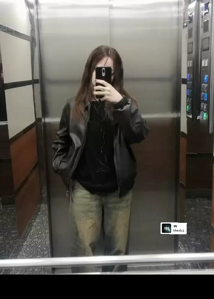 bershka deri ceket - Görsel 5