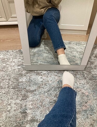 s Beden mavi Renk Mom jean