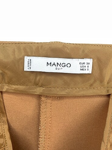 38 Beden kahverengi Renk Mango Kumaş Pantolon %70 İndirimli.