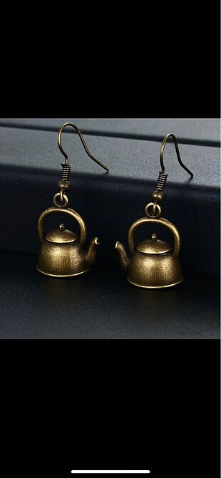 İthal Bronz su ısıtıcı , kettle, çaydanlık küpeler