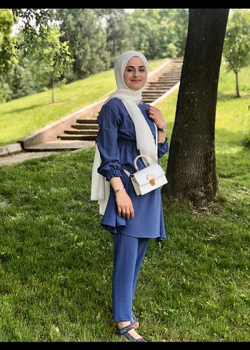 Trendyol & Milla Mavi Tunik Pantolon Takimi