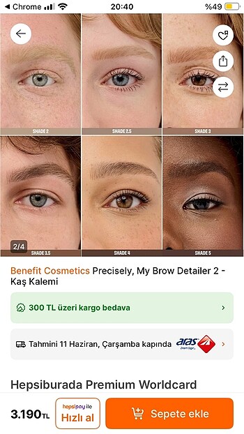 Benefit Cosmetics benefit kal kalemi