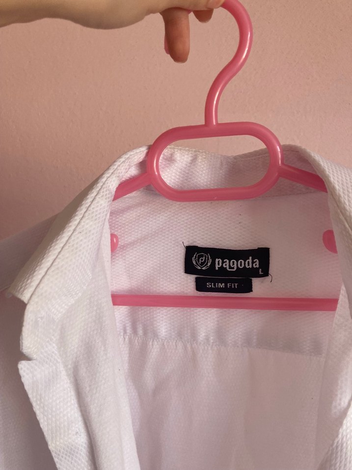 Beyaz Pamuklu Erkek Gömlek - Görsel 2