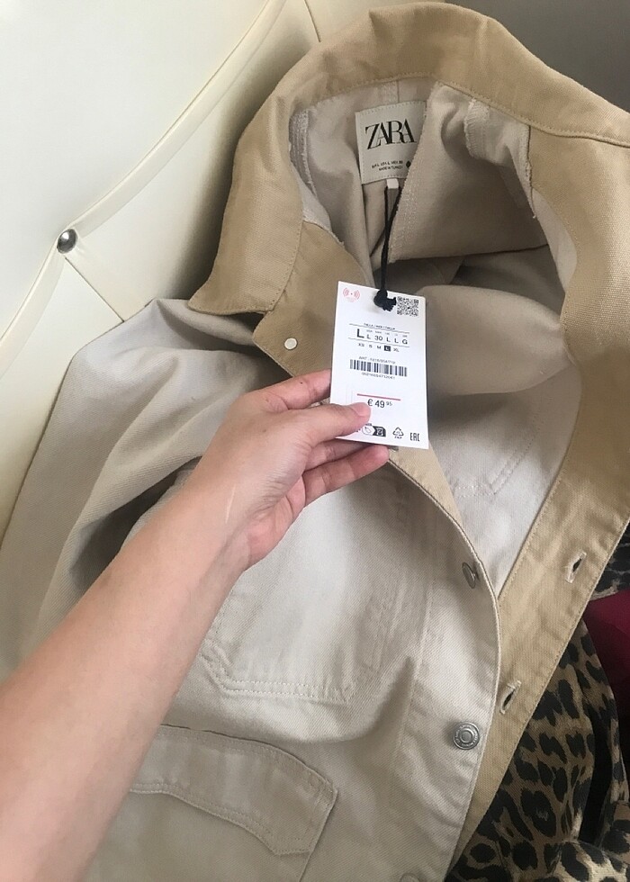 Zara gömlek ceket - Görsel 2